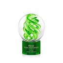 Vortex Green on Marvel Base Spheres Glass Award