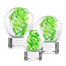 Vortex Clear on Paragon Base Spheres Glass Award - Employee Awards