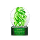 Vortex Green on Paragon Base Spheres Glass Award