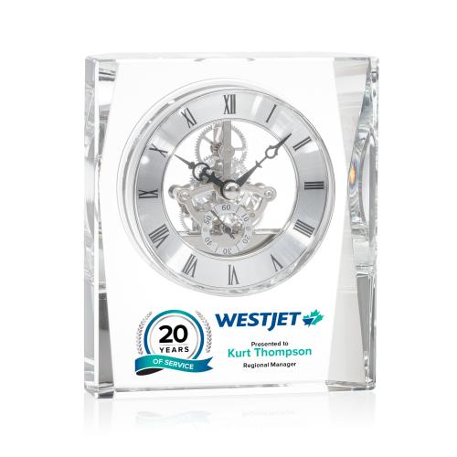 Corporate Recognition Gifts - Clocks - Rupert Full Color Clock