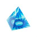 Optical Full Color Pyramid Crystal Award