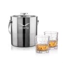 Catania Ice Bucket & Newport On-the-Rocks Set