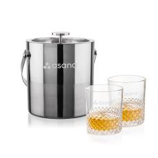 Catania Ice Bucket & Tacoma On-the-Rocks Set - Corporate Recognition Gifts