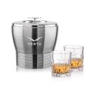 Genoa Ice Bucket & Newport On-the-Rocks Set