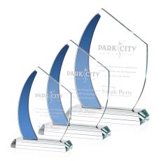 Hausner Blue Peak Crystal Award - Glass Awards