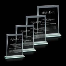 Sullivan Jade Rectangle Glass Award - Jade Glass Awards