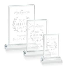 Harmony Desktop Rectangle Crystal Award - Corporate Recognition Gifts