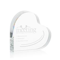 Kashmir Standing Heart Abstract / Misc Crystal Award - Crystal Paperweights