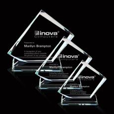 Distinction Starfire Rectangle Crystal Award - Corporate Awards