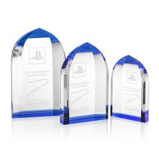 Strobel Arch & Crescent Crystal Award - Crystal Awards