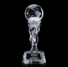 Athena Globe Spheres Crystal Award - Crystal Awards