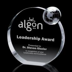 Havock Globe Circle Crystal Award - Crystal Awards