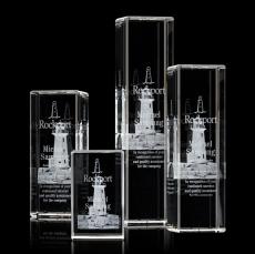 Robson 3D Rectangle Crystal Award - Crystal Awards