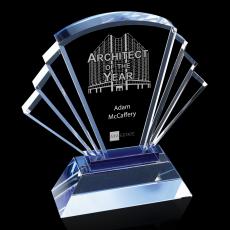Fanfare Arch & Crescent Crystal Award - Crystal Awards