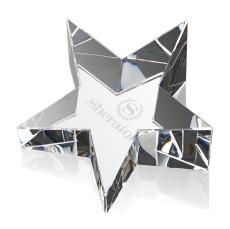 Slanted Star Crystal Award - Service Awards