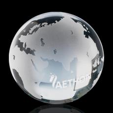 Optical Globe Spheres Crystal Award - Crystal Awards