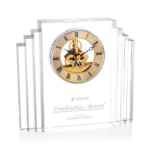 Corporate Recognition Gifts - Clocks - Desford Clock - Gold