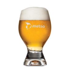 Octavia Beer Glass - Deep Etch - Etched Barware
