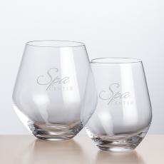 Reina Stemless Wine - Deep Etch - Wine Glasses