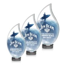 Bentworth Full Color Flame Crystal Award - Full Color Awards