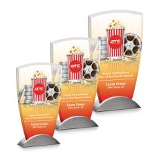 Alexandria Full Color Arch & Crescent Glass Award - Full Color Awards