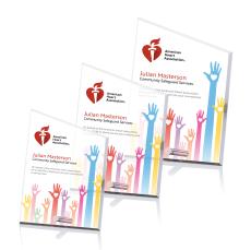 Cantebury Full Color Peak Crystal Award - Full Color Awards