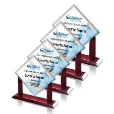 Carradine Full Color Crystal Award - Full Color Awards