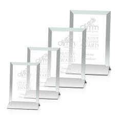 Rainsworth Silver/Vertical Rectangle Crystal Award - Crystal Awards