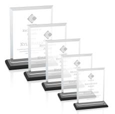 Denison Black Rectangle Crystal Award - Corporate Awards