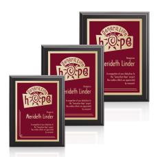 Farnsworth/Simplicity - Black/Burgundy - Wood Plaques