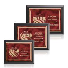 Farnsworth/Contempo - Black/Red - Wood Plaques