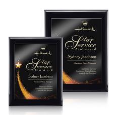 Oakleigh/Benton Plaque - Black Finish - Wood Plaques