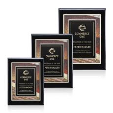 Oakleigh/Albina Plaque - Black Finish - Wood Plaques
