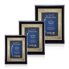 Oakleigh/Tamara - Black/Blue - Wood Plaques