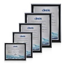 Oakleigh Full Color 3D Plaque - Black/Silver - Full Color Awards