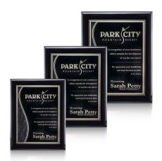 Oakleigh/Nobleton Plaque - Black Finish - Wood Plaques