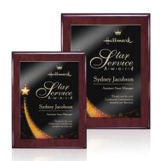 Oakleigh/Benton Plaque - Rosewood Finish - Wood Plaques