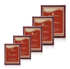 Oakleigh/Marietta Plaque - Rosewood/Red - Wood Plaques