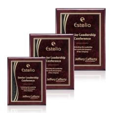 Oakleigh/Finch Plaque - Rosewood/Red - Wood Plaques