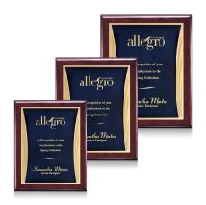Oakleigh/Showtime Plaque - Rosewood/Blue - Wood Plaques