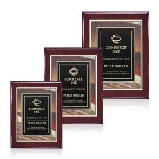 Oakleigh/Albina Plaque - Rosewood Finish - Wood Plaques