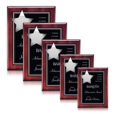 Hollister Plaque - Rosewood/Chrome - Award Plaques