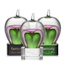 Tate Apple Apples on Paragon Base Glass Award - Art Glass Awards