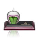 Tate Apple Apples on Rosewood Base Glass Award