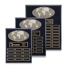 World (Vert) Perpetual - Black Finish - Perpetual Plaques