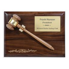 Gavel Plaque - Removeable - Service Awards