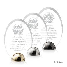 Janus Hemisphere Laser Engraved Circle Acrylic Award - Corporate Awards