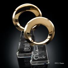 Boundless Gold on Optical Circle Metal Award - Corporate Awards