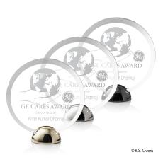 Discus Hemisphere Circle Acrylic Award - Corporate Awards