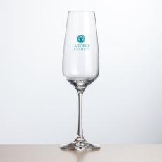 Oldham Flute - Imprinted - Etched Barware